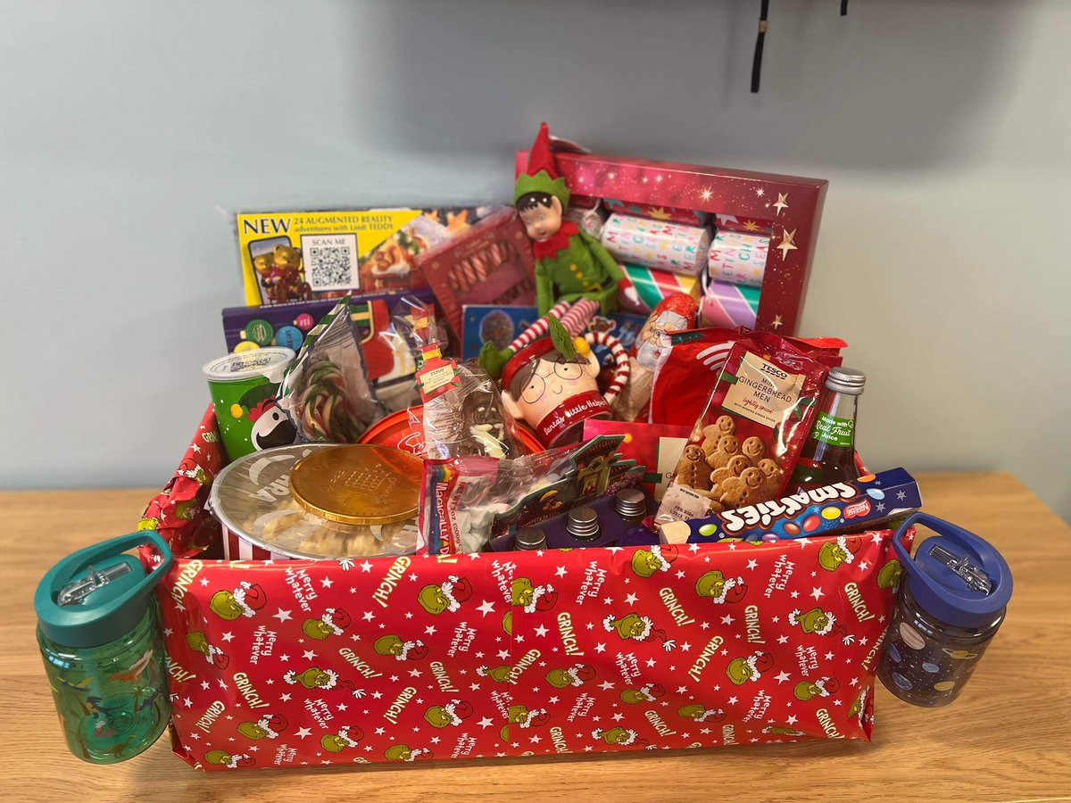 Our staff <a href="/FghStroke/">FGH Ward 6 Stroke Team</a> have contributed to raffle these hampers to raise money for a stroke specific chair. These cost approx £1000. Tickets are available on Ward 6, £2 a strip. To be drawn  20th December <a href="/aaroncumminsNHS/">Aaron Cummins</a> <a href="/UHMBT/">MorecambeBayNHSTrust</a> <a href="/MelWoolfall/">Melanie Woolfall</a> <a href="/Annanelson2383/">Anna Robinson</a> <a href="/2soprano/">Lynne Wyre RN 🌻🌻💙</a> <a href="/bexchelton/">Rebecca chelton</a>
