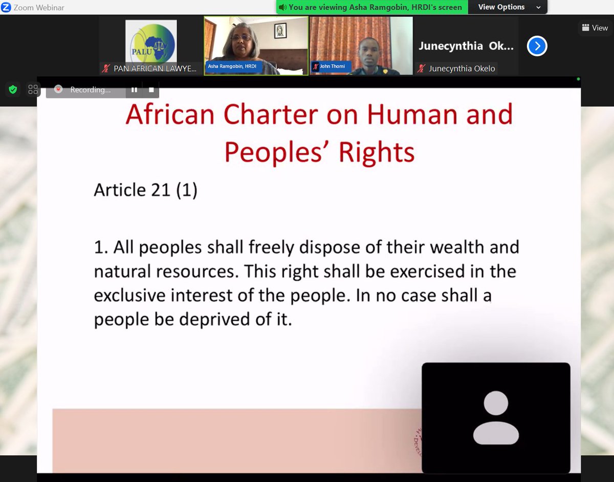 LawyersofAfrica's tweet image. 💬@AshaRamgobin, Executive Director of the Human Rights Development Initiative, emphasizes in her presentation that taxing the wealthy is essential for maximizing available resources.🌐💰 #Taxation #ResourceMaximization