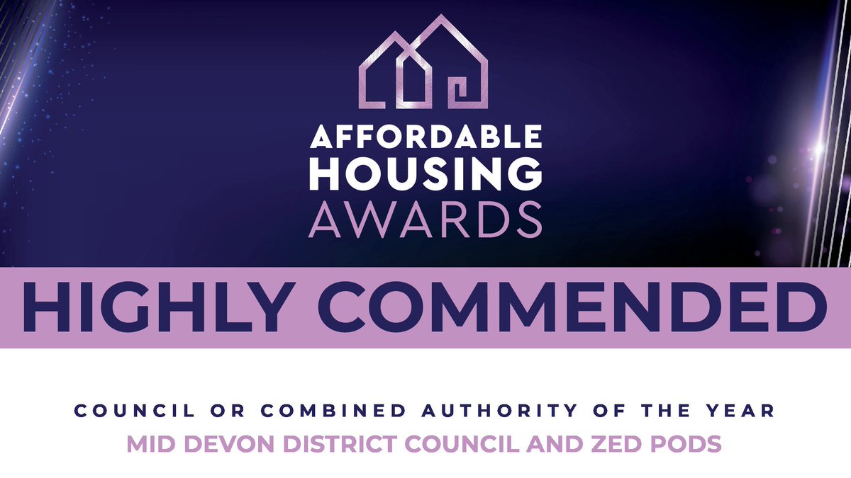 We're delighted to have received a highly commended certificate for 'Council or Combined Authority of the Year' at the @UKhousingawards. 🏵️🏘️ Great recognition for our partnership work with @ZEDPods.