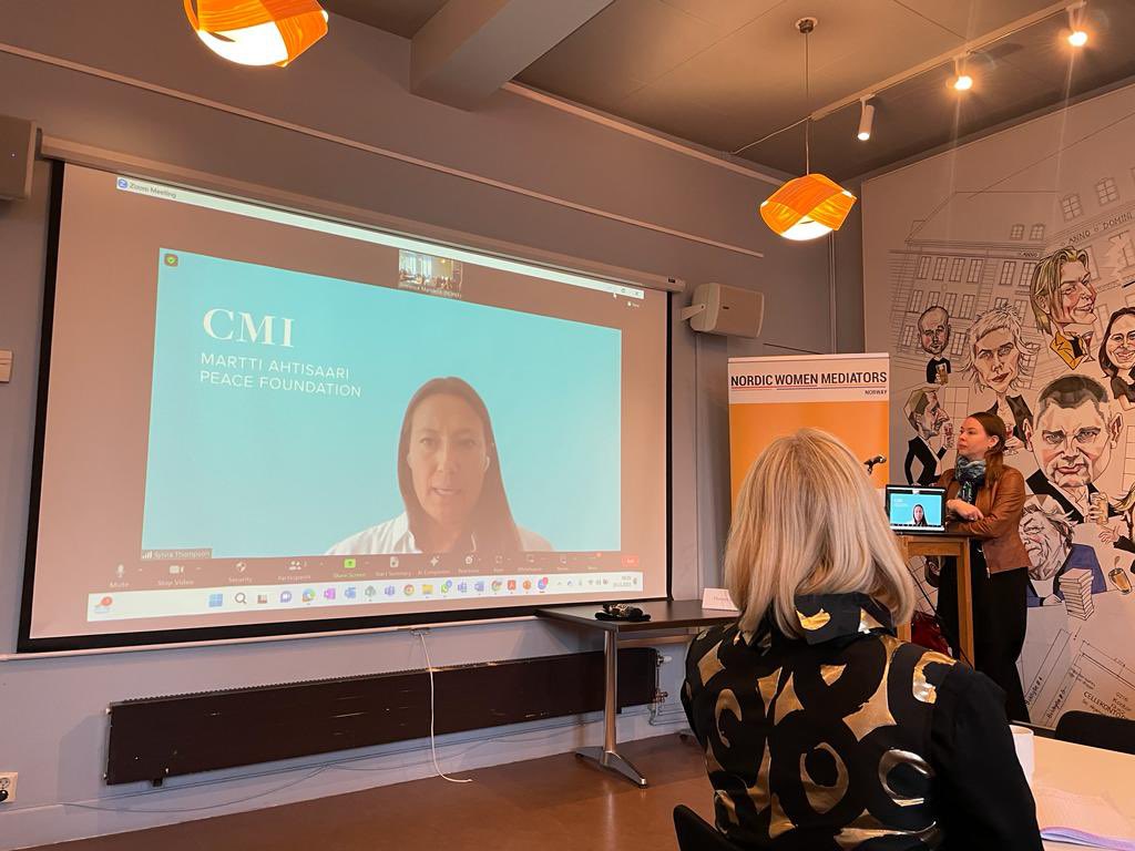 Sylvia Thompson (Rognvik) (@sylviarognvik) on Twitter photo AI and #peacemaking - lessons learned from #Libya, #Yemen and #Sudan -presented at the @NWM Annual Meeting. A useful complementary tool for broad outreach and digital dialogues and to process large amounts of data in peace processes <a href="/NWM_Norway/">Nordic Women Mediators Norway</a> <a href="/cmioffice/">CMI – Martti Ahtisaari Peace Foundation</a> #digitalpeacemaking AI and #peacemaking - lessons learned from #Libya, #Yemen and #Sudan -presented at the @NWM Annual Meeting. A useful complementary tool for broad outreach and digital dialogues and to process large amounts of data in peace processes <a href="/NWM_Norway/">Nordic Women Mediators Norway</a> <a href="/cmioffice/">CMI – Martti Ahtisaari Peace Foundation</a> #digitalpeacemaking