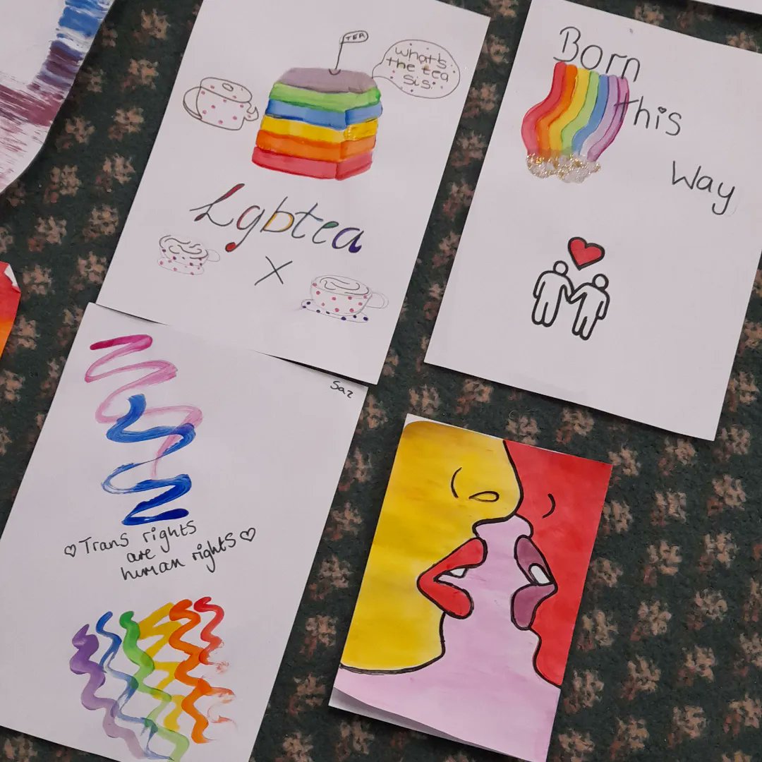 BromsgroveHub's tweet photo. Tuesday group we loved the session this week, plenty of arts, games, sports and cooking 🥰🥰🥰 Thank you for the cookies and brownies! #youthclub #lgbtq🌈 #bornthisway #bromsgrove #youngleaders https://t.co/iATy6dycvR