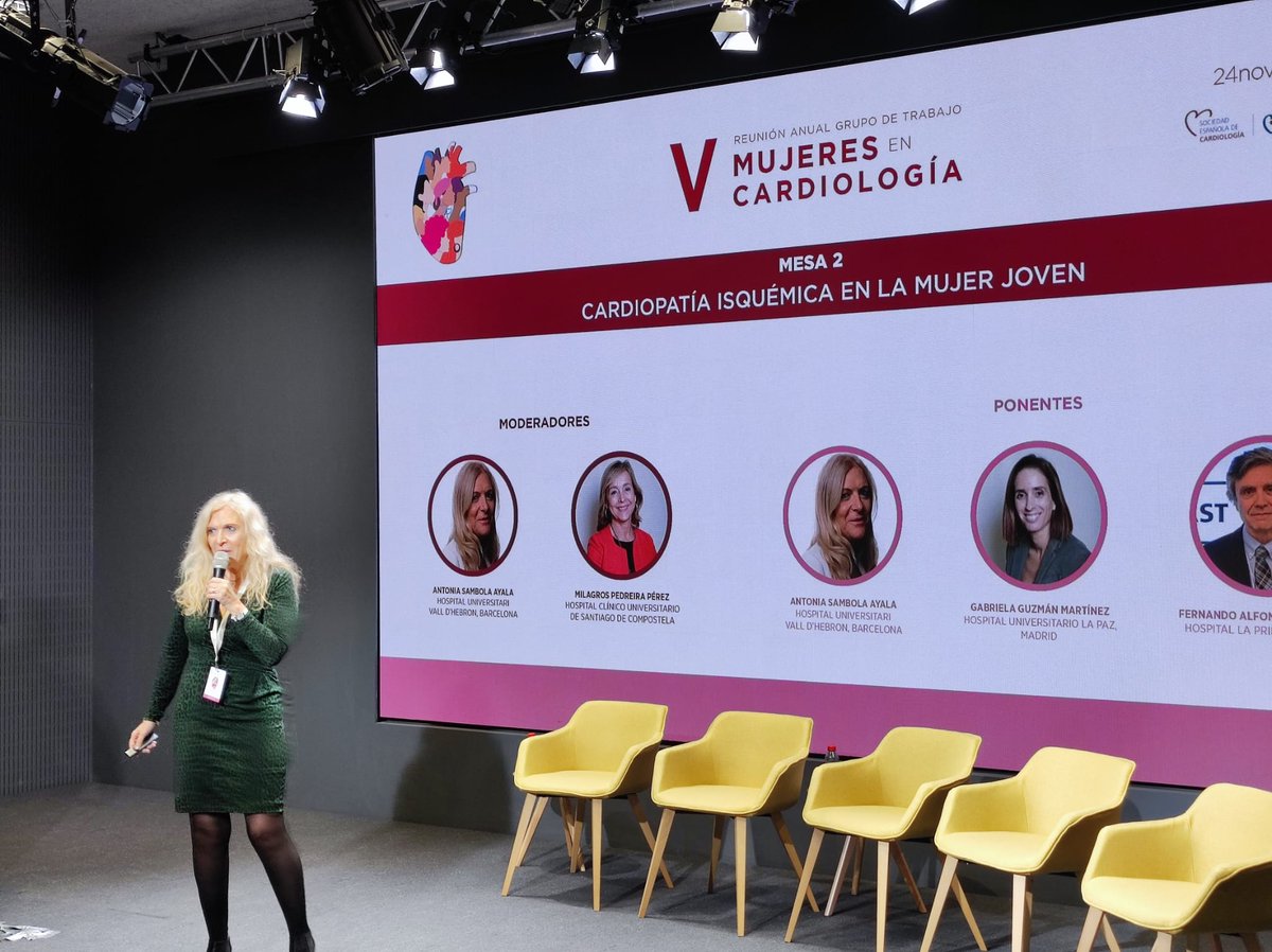 secardiologia's tweet photo. 👩‍⚕️👨‍⚕️El Grupo de Trabajo de Mujeres en Cardiología celebra en la Casa del Corazón su V Reunión Anual para abordar los aspectos más relevantes y novedosos de la enfermedad cardiovascular en la mujer.

🔗https://t.co/xASXnfHVo4