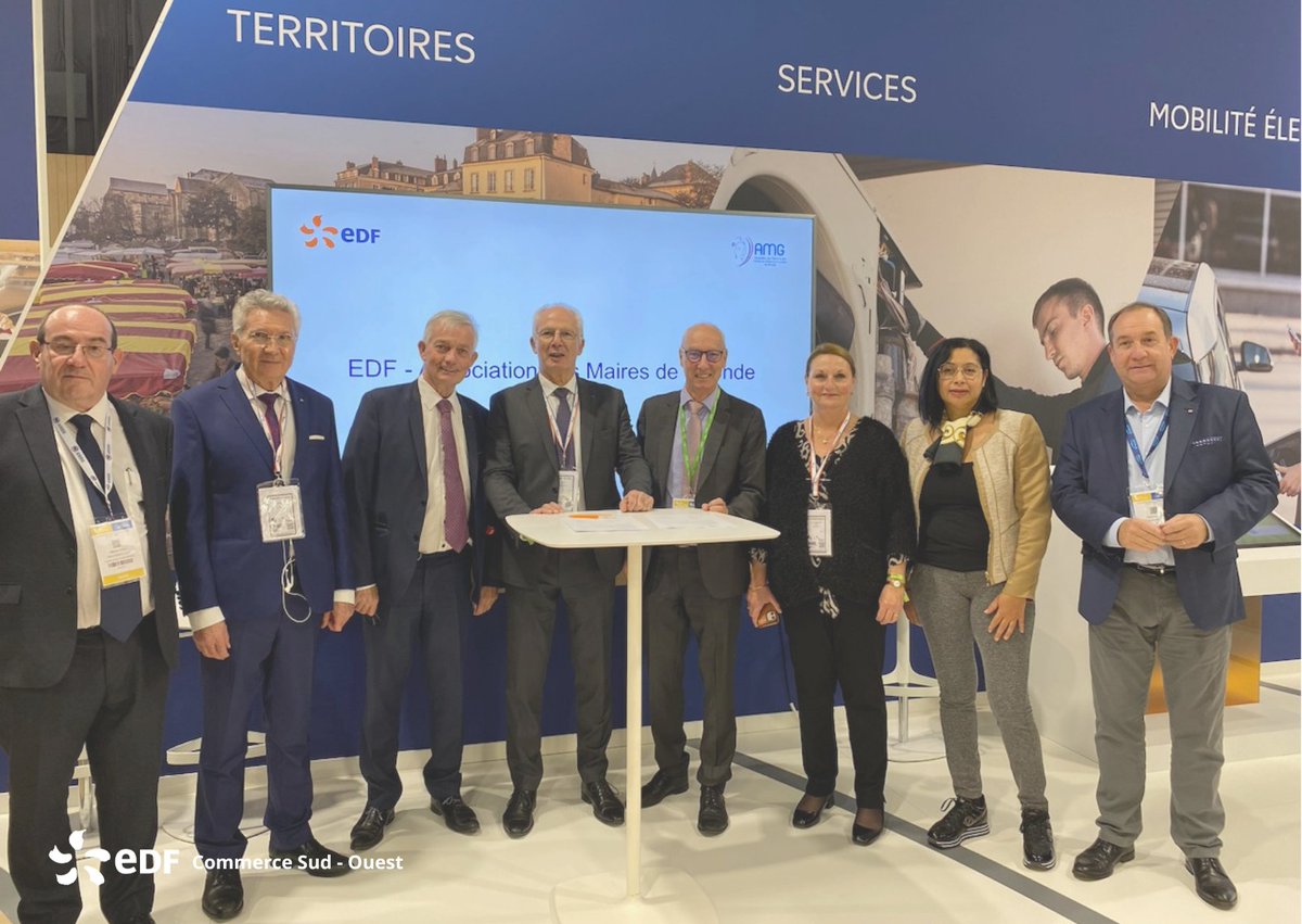 Lors du congrès des maires, EDF Commerce Sud-Ouest a renouvelé son🤝avec l'association des Maires de Gironde afin de poursuivre nos actions autour de la sobriété⚡, la décarbonation des usages et l'aide aux plus démunis.
Au❤des territoires, construire un avenir neutre en Carbone