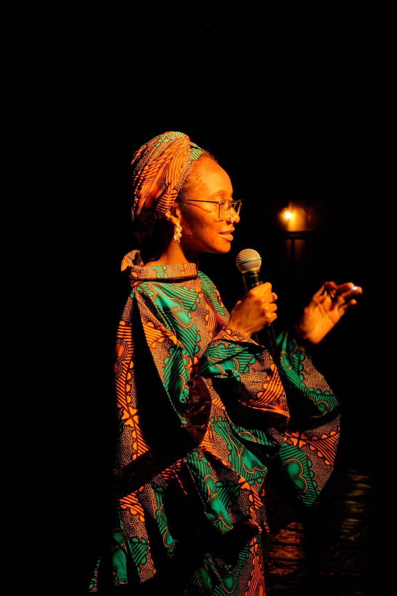 Hauwa Saleh's poetic performances mesmerize with eloquence and grace.
#Mudfestival23 
<a href="/_ibreathemagic/">Hauwa</a> 
<a href="/af_kaduna/">AllianceFrançaise Kaduna</a> 
<a href="/ccalagos/">CCA,Lagos</a>
<a href="/kdmultimedia/">Kensdigitalmultimedi</a> 
<a href="/thecritics001/">The Critics</a>
<a href="/AF_Lagos/">Alliance Française de Lagos</a>