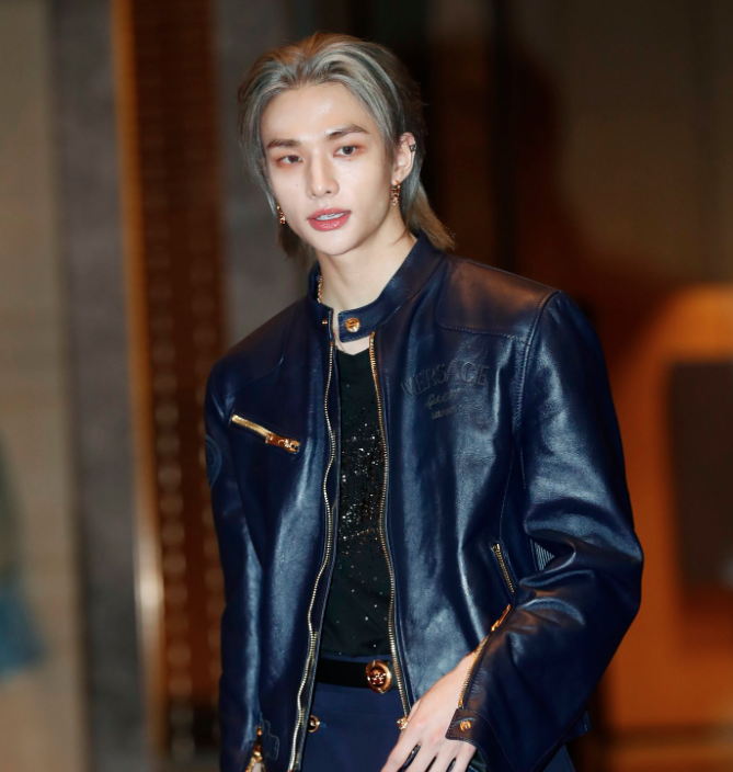 Stray Kids' Hyunjin at the 2023 Love Your W event.