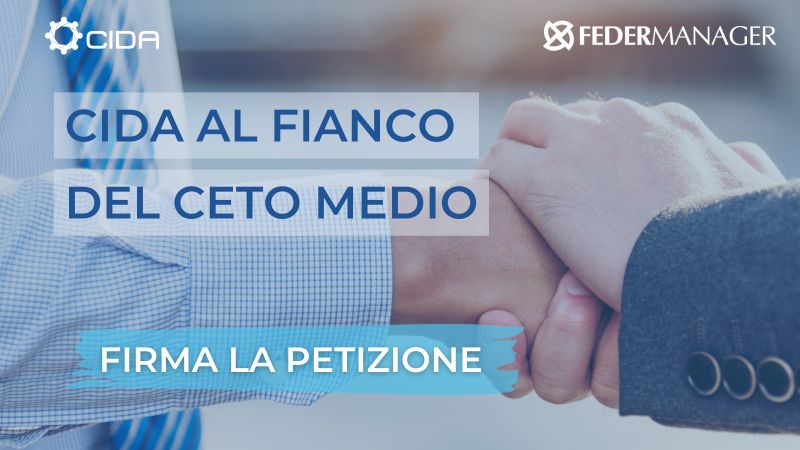 🖊️Hai già firmato la #petizione "Salviamo il ceto medio" che abbiamo lanciato insieme a <a href="/CIDAManager/">CIDAManager</a>?
⚖ Diamo ai nostri lavoratori l'#equitàfiscale e la trasparenza che meritano.
Firma qui👉lnkd.in/d2wm4YFu

#petizionecida #salviamoilcetomedio