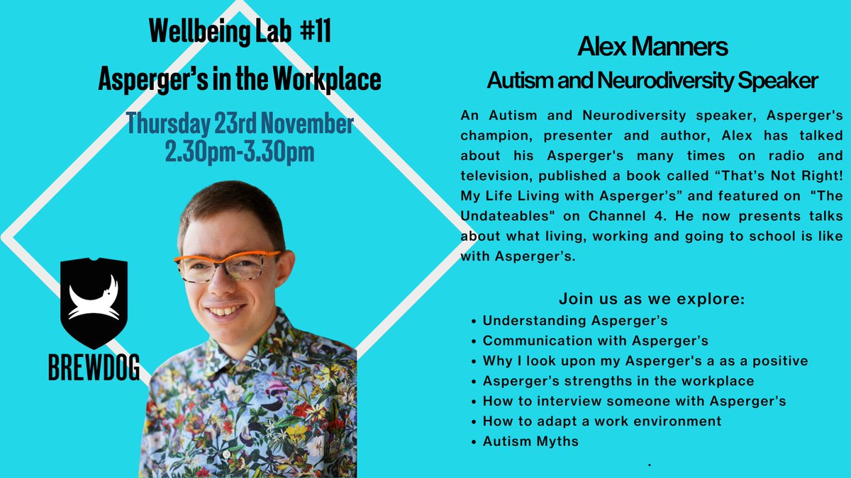 Yesterday I presented an online talk to @BrewDog and was asked some very interesting questions at the end.

#AutismSpectrum #HiddenDisability #DisabilityAwareness #RaisingAwareness #WorkplaceDiversity #WorkplaceLearning #AutismStrengths #AutismSuperpowers #AutismLearning