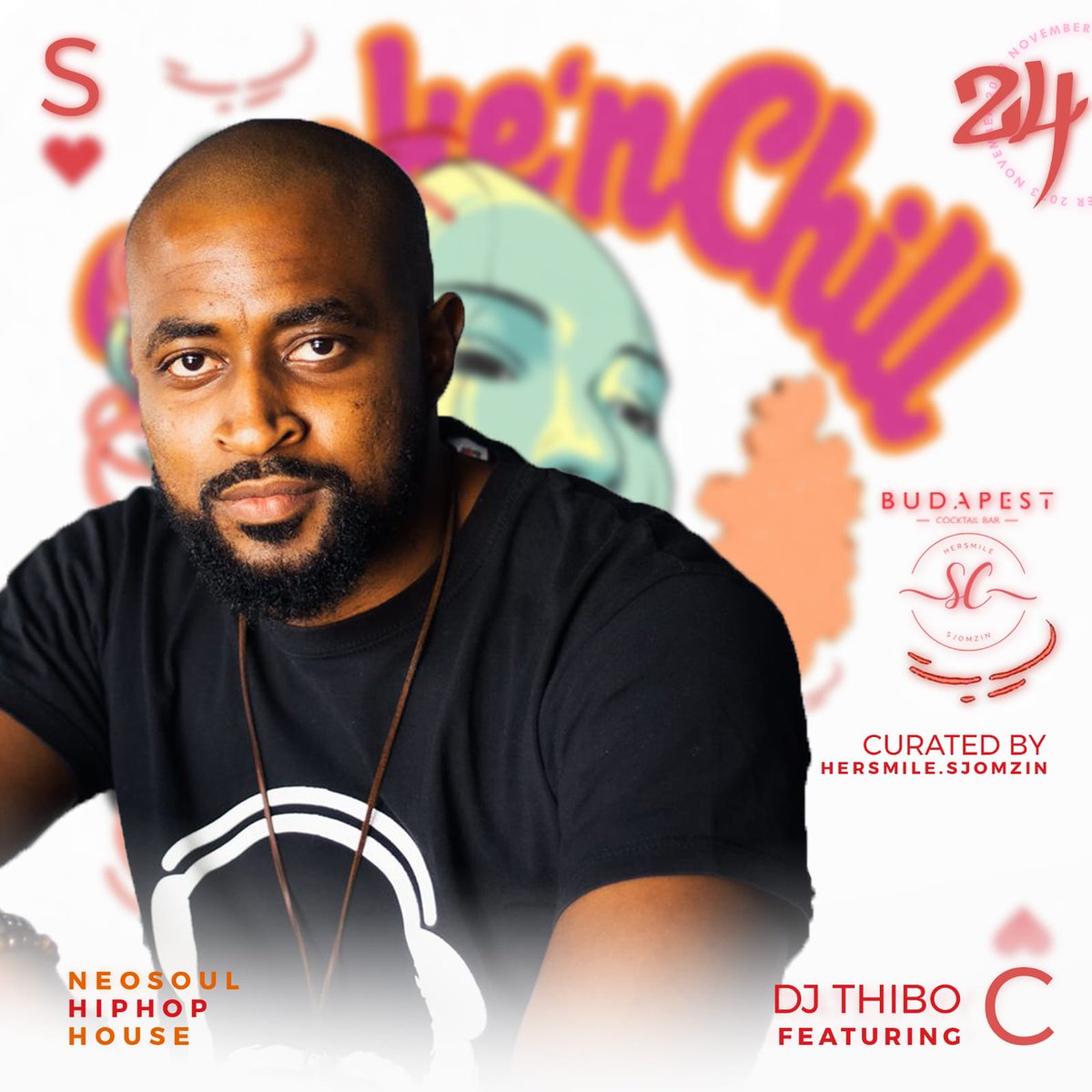 HAPPY SMOKE N CHILL FRIDAYS🚀💨💃🥂
 
Join us later today as we celebrate these amazing people! 

Beautiful music will be served! 

Mad BLACK FRIDAY DEALS FOR YOU AND YOUR MATES🖤🏴

Lets get Litty 🤌🏽🔥🎊

#curatedbyhersmile1 
#smokenchillfriday 
#budafcknpest