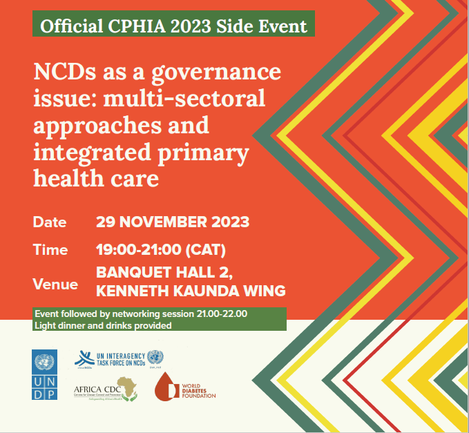 NCD Alliance (@ncdalliance) on Twitter photo Legal frameworks, sustainable financing, multi-sectoral strategy & whole-of-government & society action for NCD response - let's explore these & other topics with <a href="/AfricaCDC/">Africa CDC</a>, <a href="/UNDP/">UN Development</a>, <a href="/WHO/">World Health Organization (WHO)</a> & <a href="/WorldDiabetesF/">World Diabetes Foundation</a> at #CPHIA2023.
In-person/online attendance 👉 bit.ly/3uv0qX6 Legal frameworks, sustainable financing, multi-sectoral strategy & whole-of-government & society action for NCD response - let's explore these & other topics with <a href="/AfricaCDC/">Africa CDC</a>, <a href="/UNDP/">UN Development</a>, <a href="/WHO/">World Health Organization (WHO)</a> & <a href="/WorldDiabetesF/">World Diabetes Foundation</a> at #CPHIA2023.
In-person/online attendance 👉 bit.ly/3uv0qX6