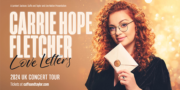 ✨ ON SALE NOW ✨ Actress, author, vlogger and award-winning West End sensation @CarrieHFletcher is heading out on a brand-new UK tour in 2024. Playing a series of unmissable theatre shows in Sept & Oct 2024. 🎟️ bit.ly/3sRPcrm