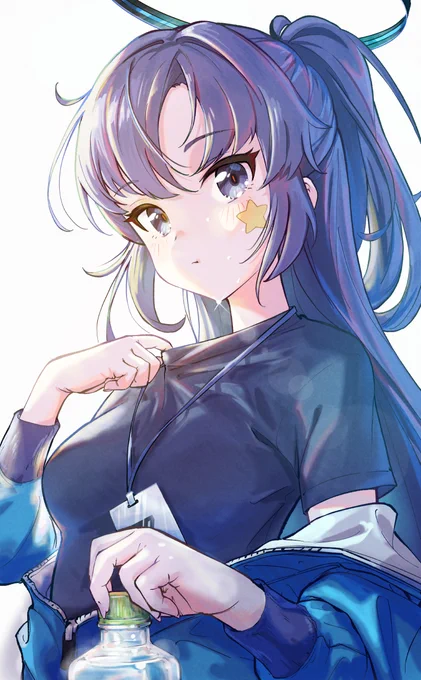 #ブルアカ #ユウカ 「飲みかけですが、・・・どうぞ」 