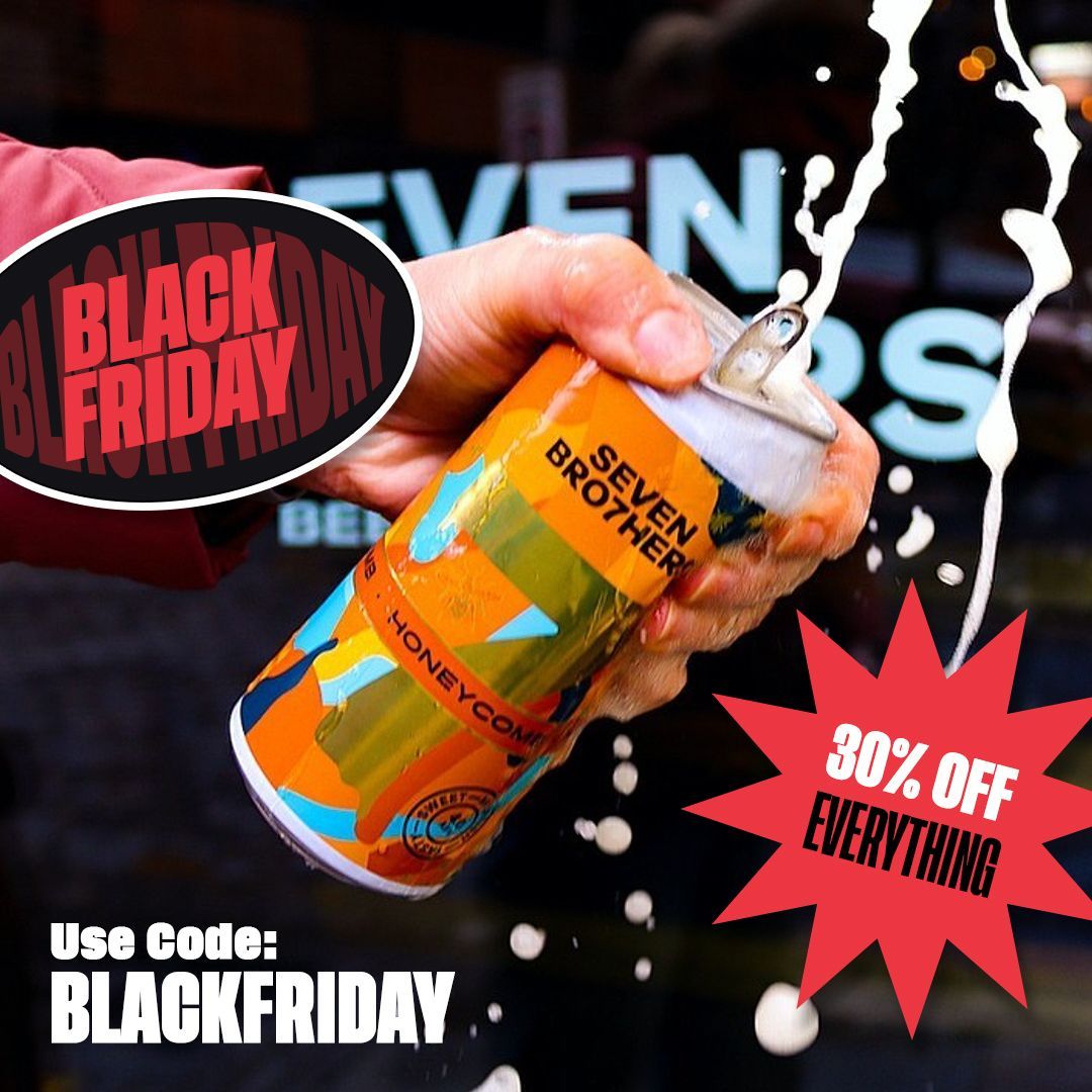 💥🤑 30% OFF EVERYTHING! 🤑💥 Head over to our webshop now to get all your favourite beers for less! Just use code BLACKFRIDAY at the checkout to grab 30% off our entire stock...