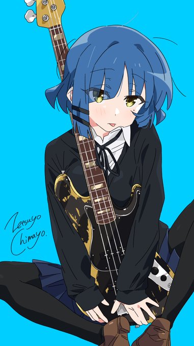 「bass guitar short hair」 illustration images(Latest)