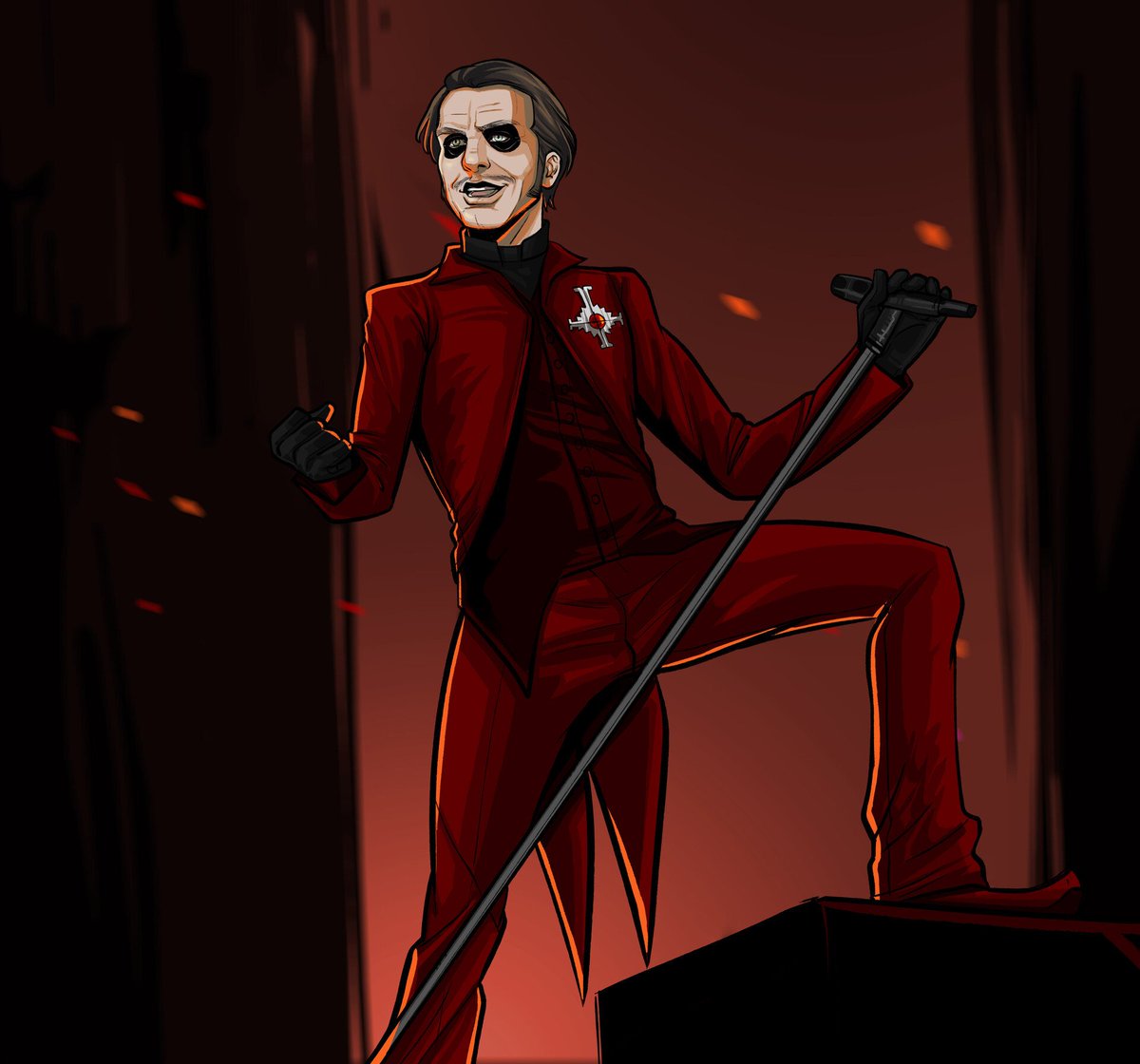 taylaedraws's tweet image. Qrt with your Copia- I mean qrt with your red art ❤️
#redart #cardinalcopia #thebandghost #papaiv #ghostbc