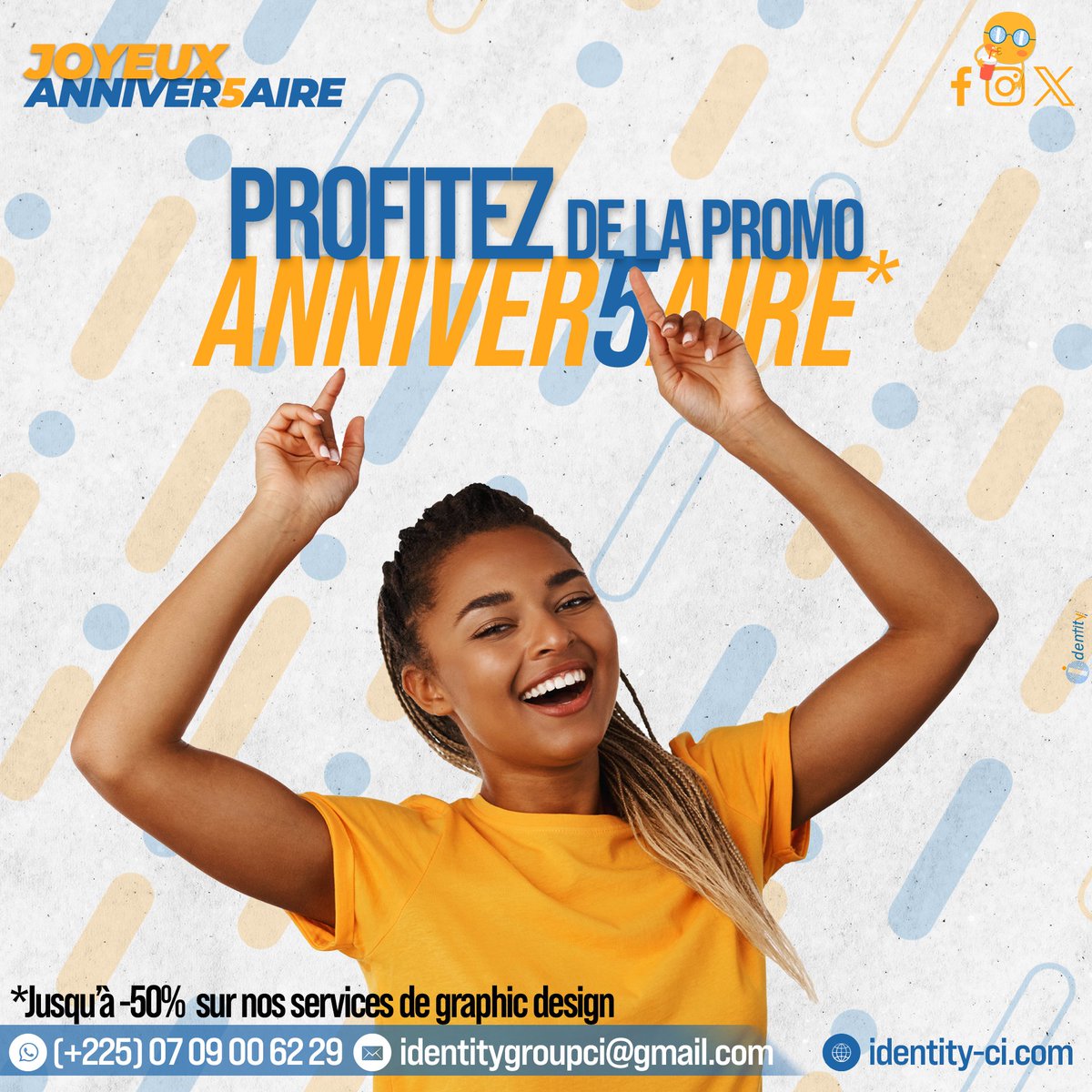 Identity_CI_'s tweet photo. -5.000f, -10.000f, -15.000f !!!
La promo #JoyeuxAnniver5aire c'est jusqu'au 31 Décembre 2023.
Maintenant vous savez !

https://t.co/dzPu4Mrbvz

https://t.co/bnybb8z36B https://t.co/uvtbqNg5J7