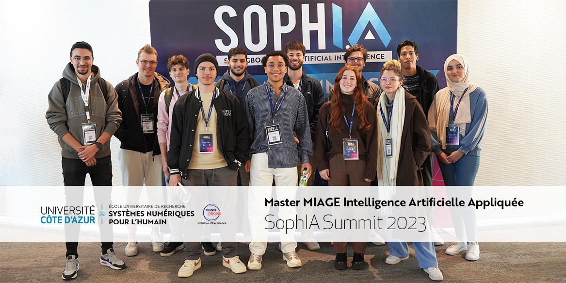 eurds4h's tweet image. 😍 Students from #MIAGE Master in Applied #AI were also part of the adventure of course, as the #SophIASummit experience aligns seamlessly with our commitment to providing practical, real-world exposure to enrich their academic journey. 🚀