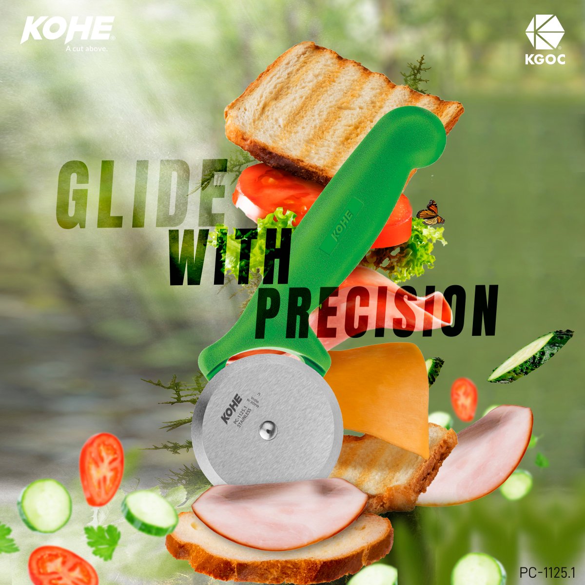 KgocKohe's tweet image. Make mealtime a breeze with this versatile kitchen tool. Say goodbye to uneven cuts and hello to perfection!  #KohePizzaCutter #KitchenEssentials #EffortlessSlicing