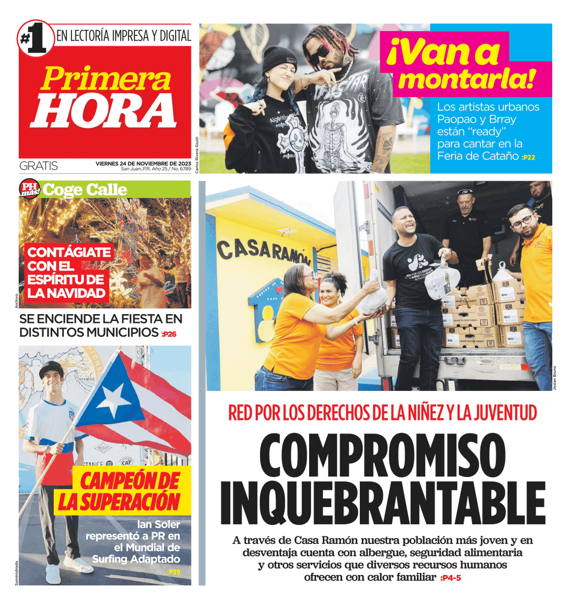 ¡Buenos días! Lee nuestra edición del viernes 24 de noviembre de 2023 bit.ly/2XiZFLX