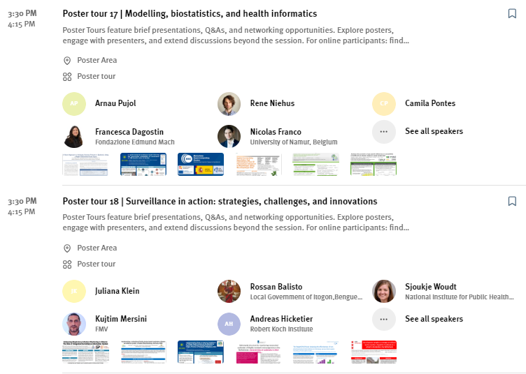 ESCAIDE's tweet image. EIGHT poster tours starting now at #ESCAIDE2023!
LOTS of topics to choose/listen to!

You can follow them #LIVE too on the conference app!
(or in person in #Barcelona!)

#ESCAIDE