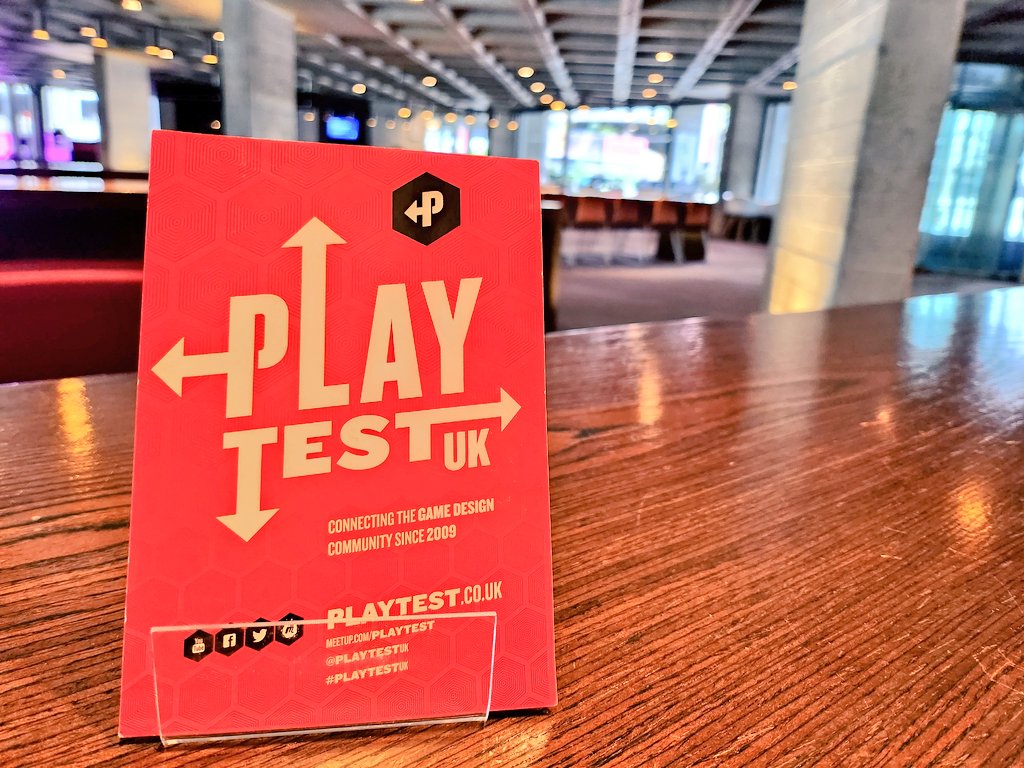 I'm at the National Theatre and ready for today's playtest. We're expecting 11 designers today.