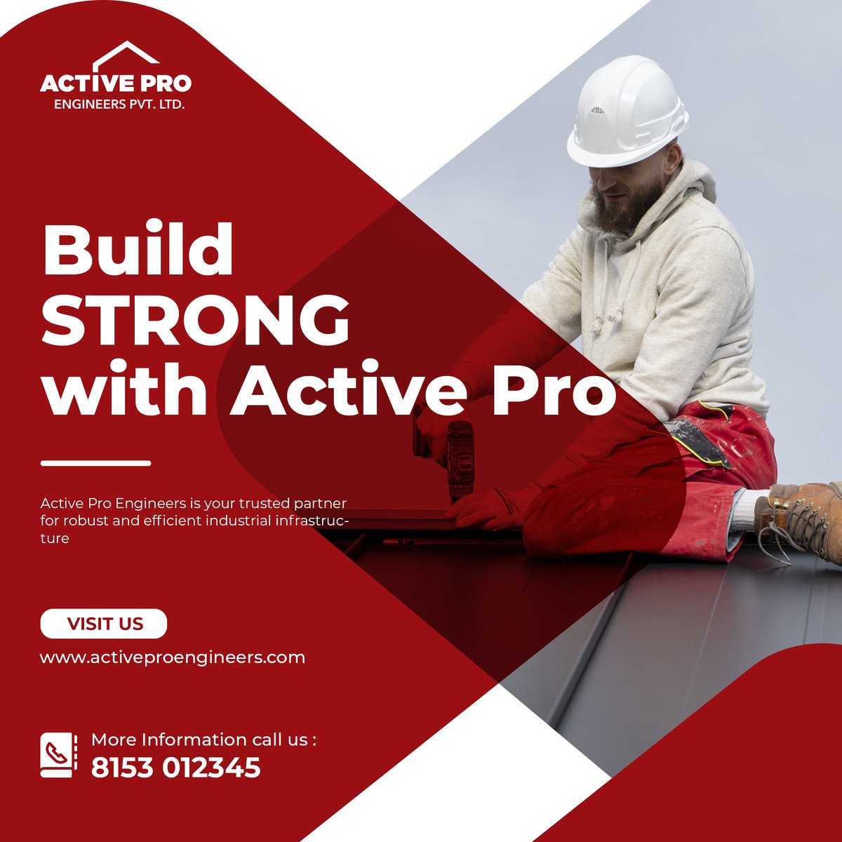 ActiveProEng's tweet image. 🏭 Transform your industrial vision into reality with our Heavy Industrial Sheds! 

📞  +91 8153 012345 
Explore more on our website: activeproengineers.com

#IndustrialSheds #EngineeringExcellence #ActiveProEngineers #IndustrialInfrastructure #qualityconstruction