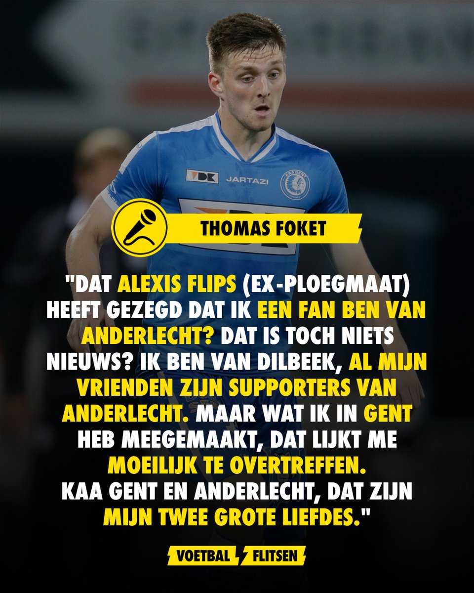 Thomas Foket, supporter in hart en nieren van KAA Gent en... Anderlecht! 💙💜

#ThomasFoket #Foket #StadeReims #Anderlecht #RSCA #KAAGent #AAGent #Gent #JPL #JupilerProLeague #ProLeague #VF #Voetbalflitsen