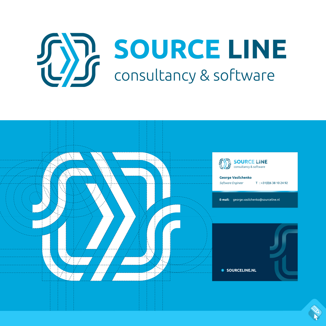 Logo design Source Line Consultancy #logodesign #logoontwerp #huisstijl #grafischontwerp #software #consultancy #hengelo