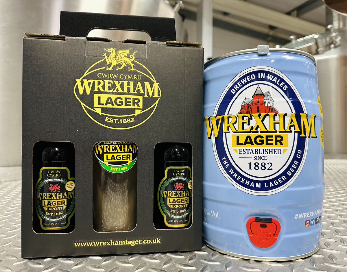 ⬛️ Black Friday ⬛️ With EVERY Wrexham Lager 5L Mini keg purchased TODAY at the Brewery Shop or on our website, receive a FREE gift pack of your choosing! 🤯 This very special offer ends tonight (24th) at MIDNIGHT! wrexhamlager.co.uk