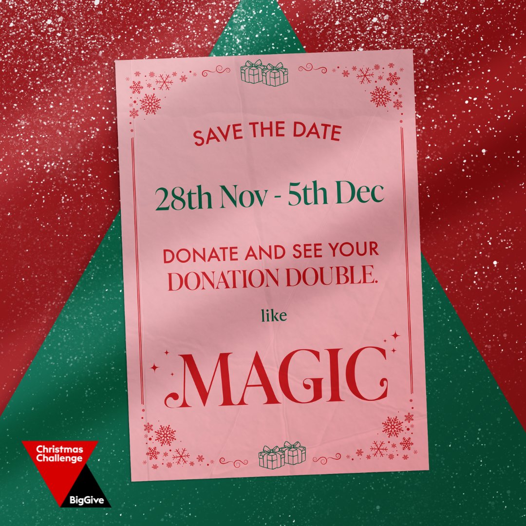 Looking for #BlackFriday deals? Look no further! On Tues 28th November, at noon, donate to your favourite charity, and we'll double it. That's right - DOUBLE. Your £10 becomes £20! So why not #savethedate and save some of those coins for the best deal yet? bit.ly/CC23Double