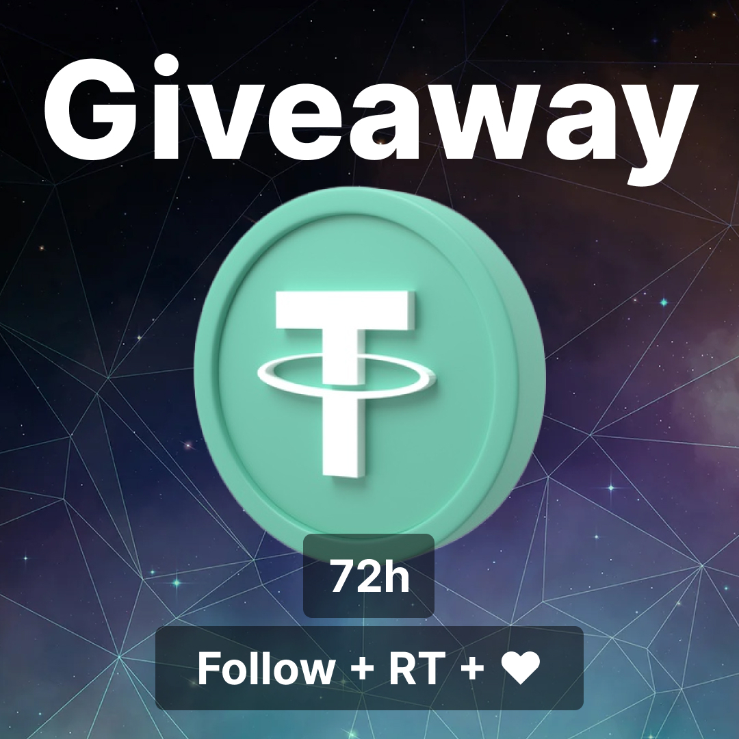 zkmask's tweet photo. 🎉🚀 Join our 5 $USDT Raffle! 🚀🎉

😲1 Winner ONLY 😲

🔥 Retweet + ❤️ Like this tweet! 
🔒 And follow @zkmask to participate. 

⏰ Raffle ends in 72 hrs! Don't miss out!

#USDT #AirdropCrypto #CryptoGiveaway  

Good luck, everyone! 🍀✨💰🚀 https://t.co/BSOWlIQzhp