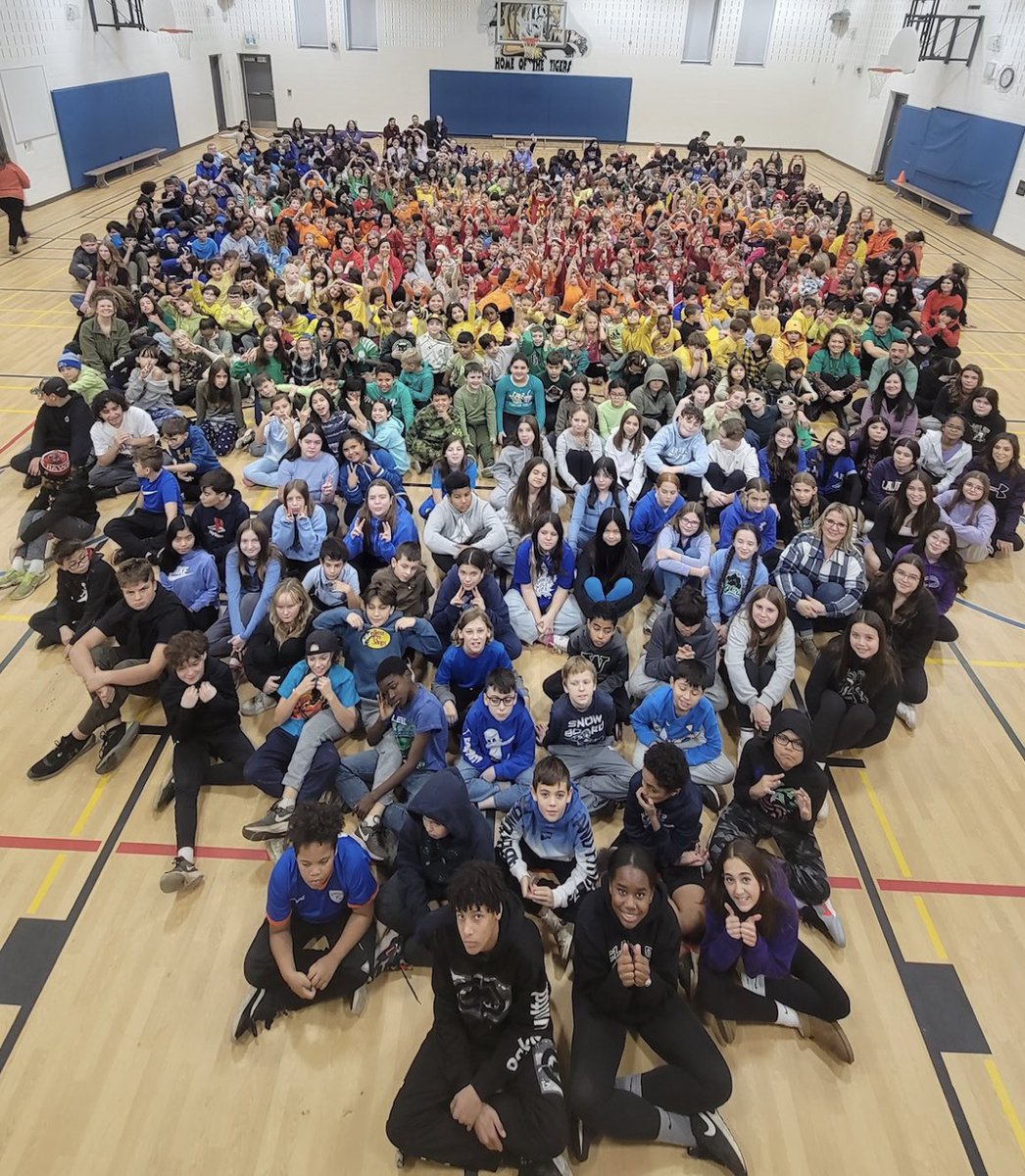 We are ALL so blessed to be part of this truly amazing community at SVDP. Our rainbow heart is a visual representation of our beautiful friendship week that we have experienced together as a school family. 🌈❤️ <a href="/svdptiger/">St. Vincent de Paul</a>