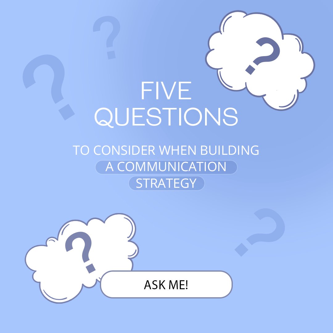 Five essential questions to consider when building a communication strategy:

1. Objective
2. Target audience
3. Key messages
4. Communication channels
5. Measuring results

Rad more: linkedin.com/feed/update/ur… 

#prpartner #prpartner_tips #prstrategy #dubai #uae