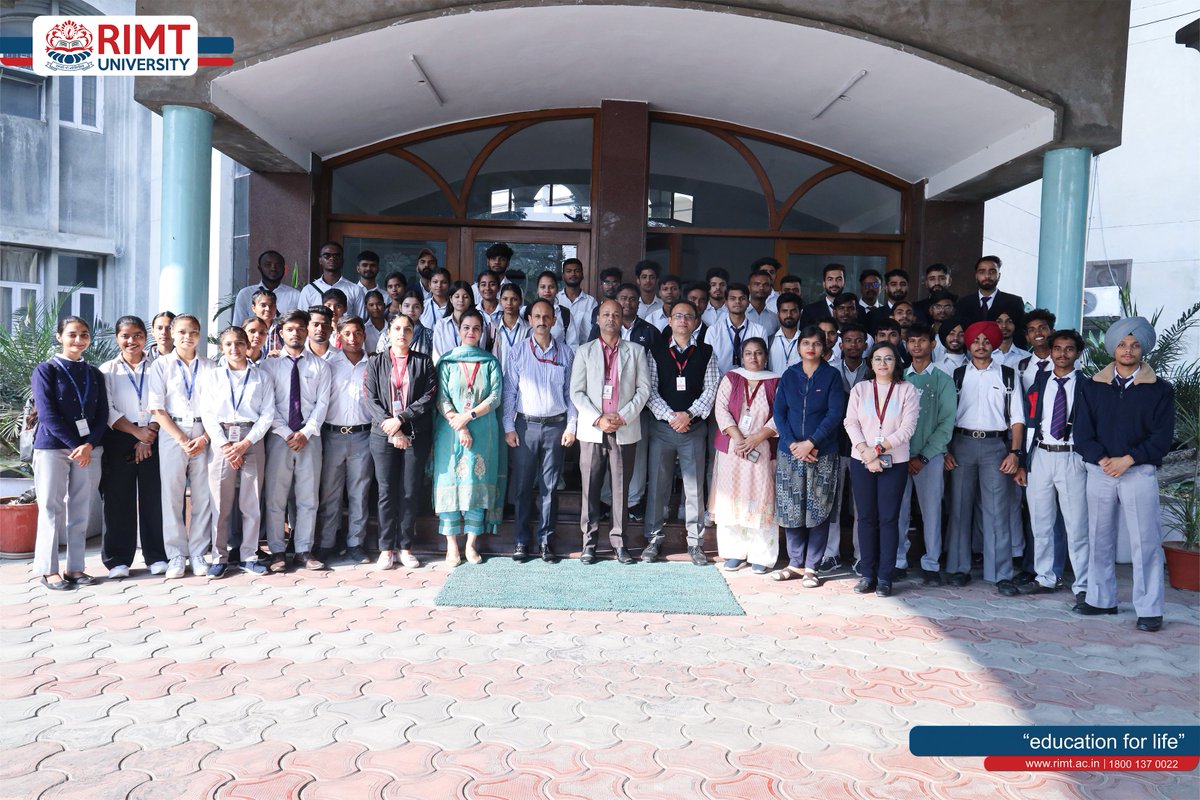 RimtUniversity's tweet image. our BCA 2nd year students visited to #Sensation_Software_Solutions, Mohali, coordinated by Ms. Sagrika &amp;amp; Dr. Raj Kumar, under the guidance of Dean Dr. Rajiv Kumar, they gained insights into real world #software_development, cutting-edge technologies.
#RIMTUniversity