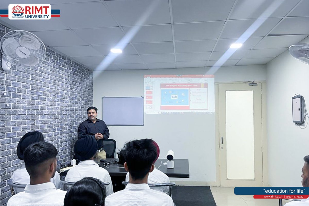 RimtUniversity's tweet image. our BCA 2nd year students visited to #Sensation_Software_Solutions, Mohali, coordinated by Ms. Sagrika &amp;amp; Dr. Raj Kumar, under the guidance of Dean Dr. Rajiv Kumar, they gained insights into real world #software_development, cutting-edge technologies.
#RIMTUniversity