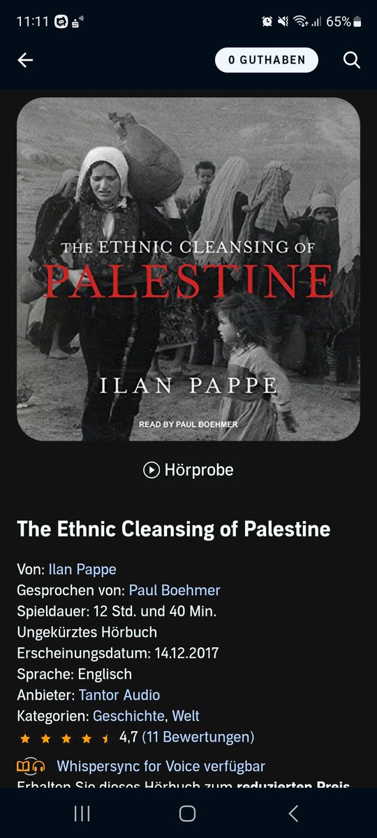 AriBecalmed's tweet photo. If you want to learn more about the historical context of Israel's ongoing mission to eradicate all that's left of the land and people of Palestine, this book is currently included for free in any audible subscription plan. Please give it a listen. https://t.co/W74OKyOlSj