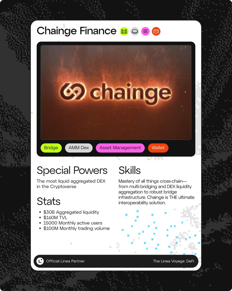 LineaBuild's tweet photo. Meet @FinanceChainge 💎The most liquid aggregated DEX in the Cryptoverse ✨ https://t.co/5c5cKPbRFK