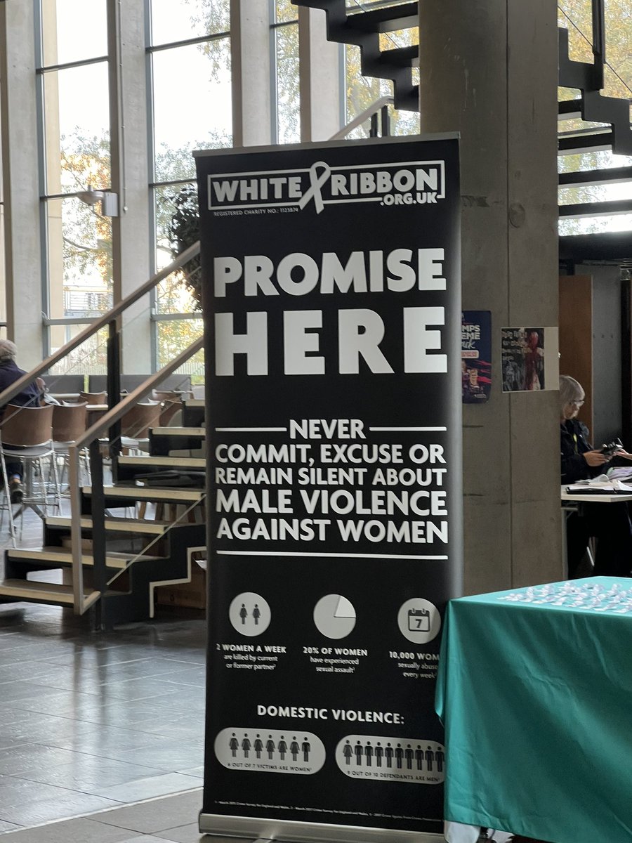 ‼️Please do drop into <a href="/unilincoln/">University of Lincoln, UK</a> Minvera Building today and sign the <a href="/WhiteRibbon_UK/">White Ribbon UK</a> promise to never use, excuse, or remain silent about about men’s violence against women. Thanks to <a href="/GlanvilleCentre/">EleanorGInstitute</a> for providing resources &amp; organising! Please share.