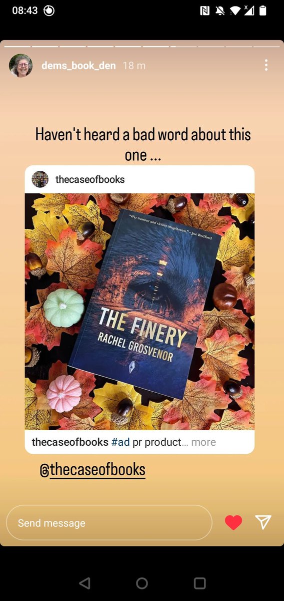 Some lovely things being said about #TheFinery! I am delighted. If you want more Wolf and Wendowleen grab a ticket to the Christmas chapter! eventbrite.com/e/fantasy-auth… 

@fly_press