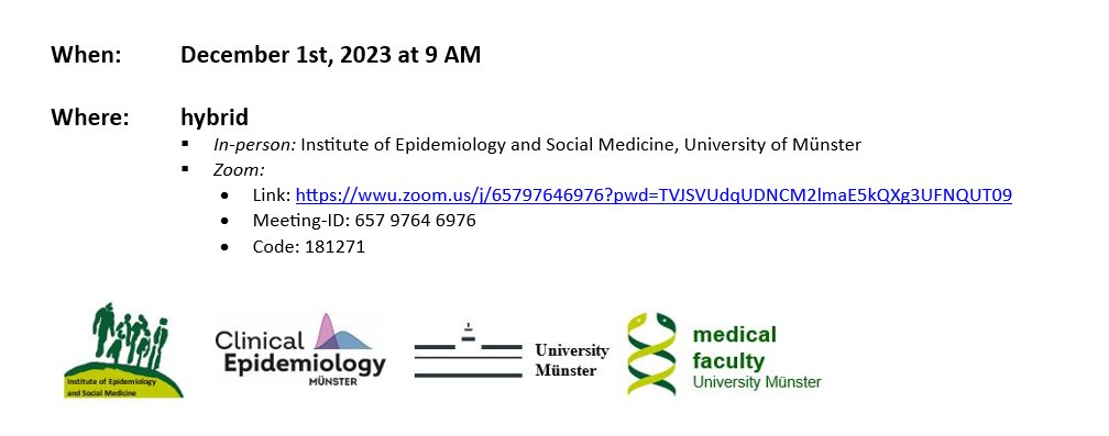 Clinical Epi Group at University of Münster tweet media