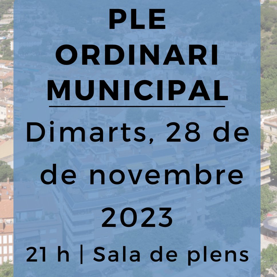 AjLlavaneres's tweet photo. #PLE | ℹ️ Dimarts 28 de novembre, 21 hores, ple ordinari a #Llavaneres.
Consulteu l'ordre del dia 👉🏻 https://t.co/pG1YpoGsKf 
Seguiu-lo a 📹 https://t.co/fBxRoPsYz1 o per https://t.co/4rsddiFslK. #PleSall https://t.co/sRjl1FQ4xy