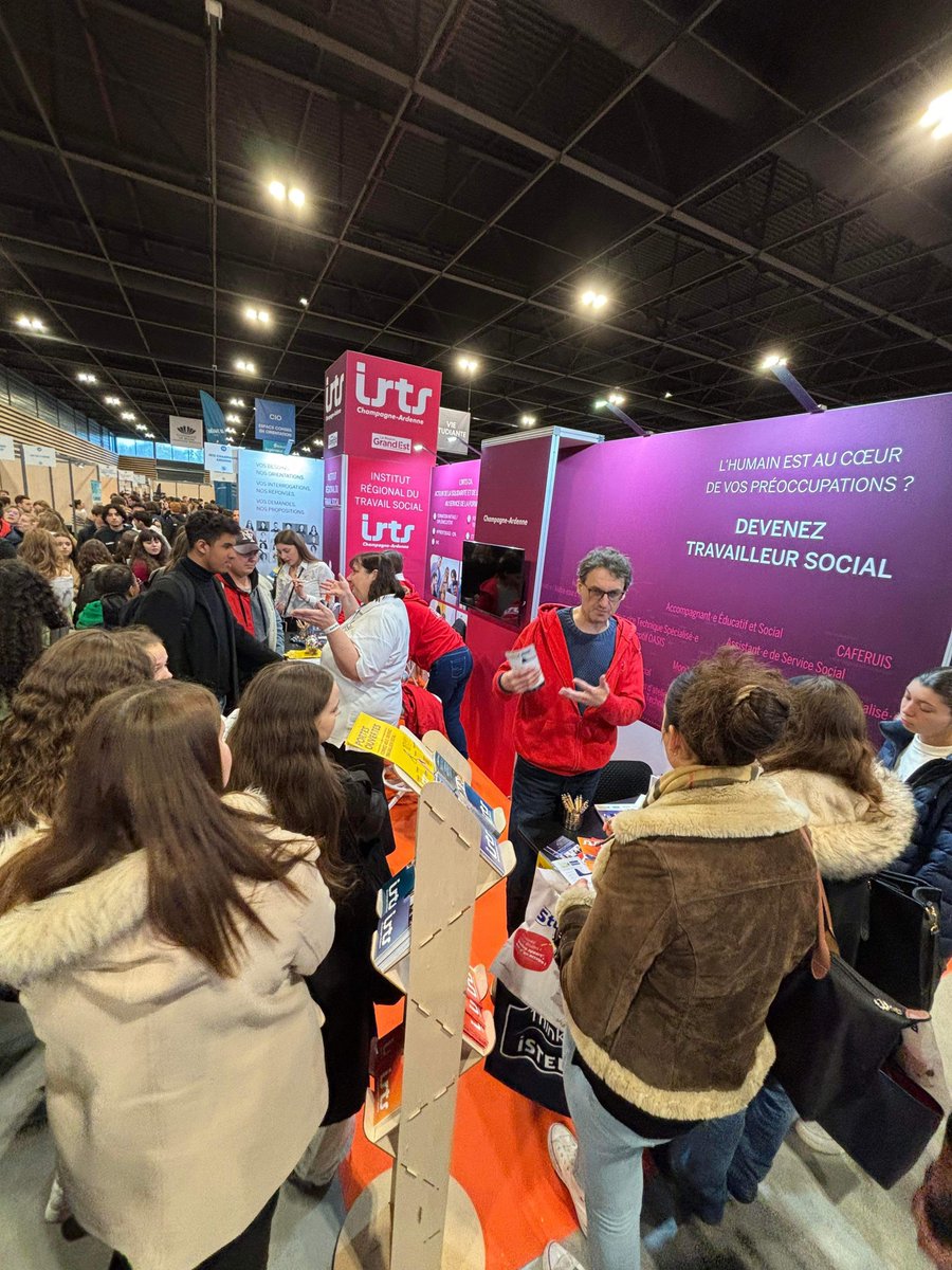 IRTSCA's tweet photo. Retrouvez nous au Forum Avenir Étudiant, aujourd'hui et demain, au Parc des Expositions à Reims pour découvrir nos formations et les métiers du social ! 🤩 https://t.co/vSmaUCGI7u