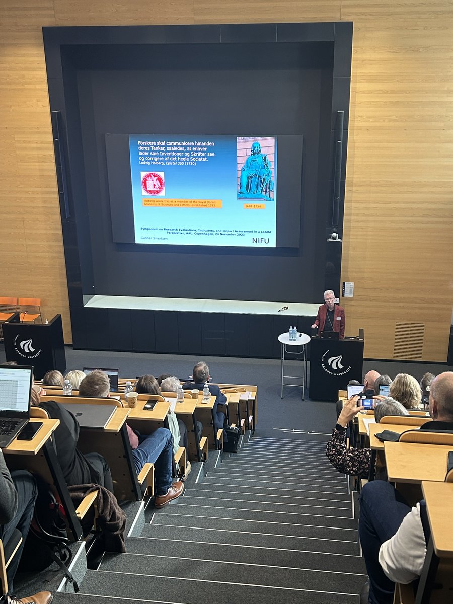 Today Aalborg University are hosting a symposium on research evaluations, indicators, and impact assessment in a #CoARA perspective. The symposium has brought togethers international and national experts on research evaluation, indicators, and impact. #dkforsk