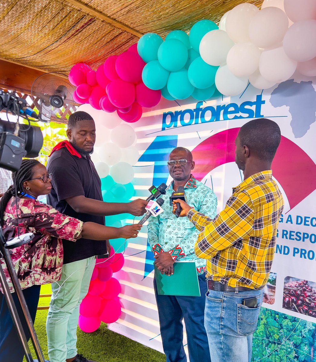 proforest's tweet photo. Proforest Africa 10th anniversary media launch in #Accra. It was an opportunity to share our 10-year journey with stakeholders and the impacts we have made on #people, #nature and #climate.
#Proforest
#ProforestAfricaat10 https://t.co/ogsIDK7pF0