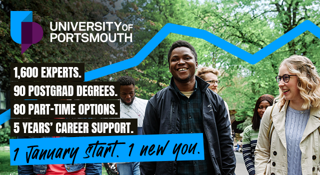 Invest in yourself, boost your prospects and get on your way to bigger things with a Master's from Portsmouth. Find the postgraduate course for you: bit.ly/428gR6M