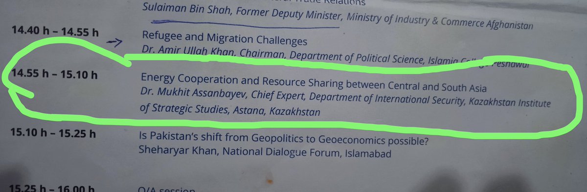 AnamVirk1's tweet photo. Dr. Mukhit Assanbayev from Kazakhastan Institute of Strategic Studies, Kazakhastan, is presenting his research work on 'Energy cooperation and Resource management between Central and South Asia, at @QAU_SPIR
@NazishMh 
@faheembannu 
@zafar_jaspal
@kasswasia
#SPIRKASCONFERENCE2023 https://t.co/HIQKHwPIfd