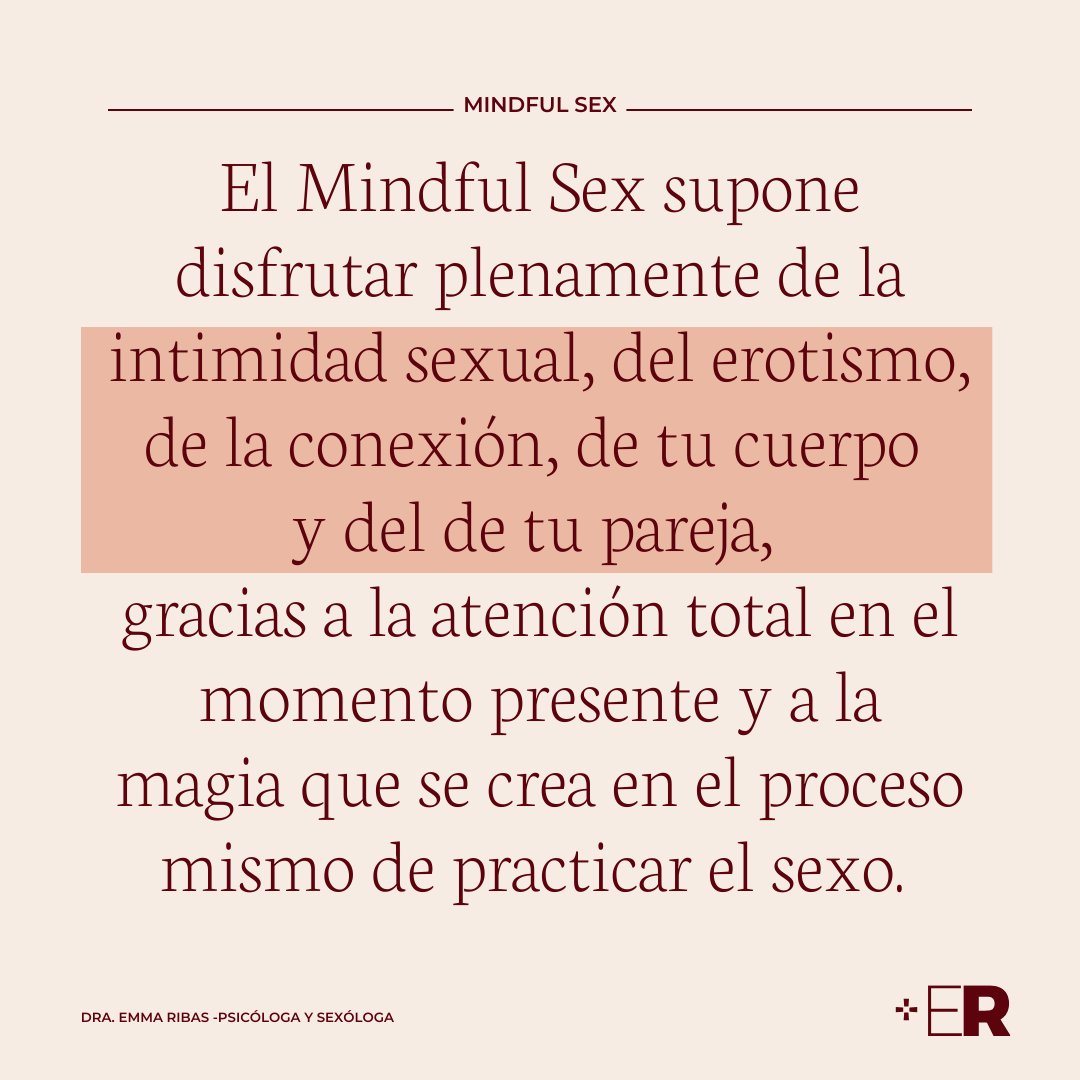 💖 La ciencia y el placer se encuentran en este cambio de paradigma sexual, revitalizando tu vida sexual y todos los aspectos de tu ser. 

📣 Consigue mi curso 'Mindful Sex para parejas' con un descuento del 75% por 49 euros con el código BlackFriday24MwP
mindfulwomens.com/mindful-sex-pa…