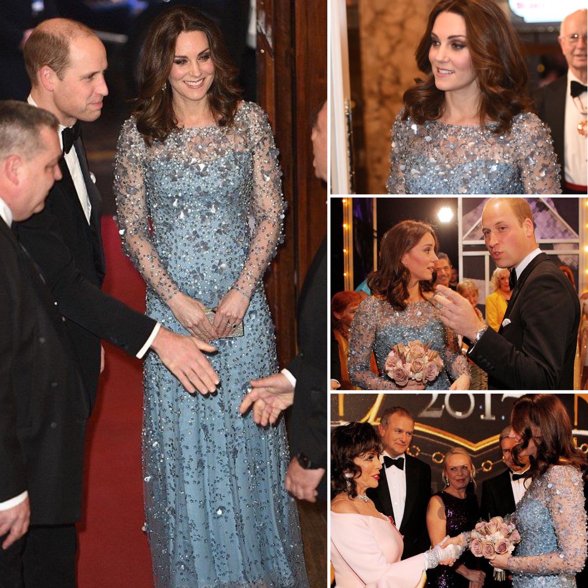 #OTD 2017 - The Duke and Duchess of Cambridge attended the @RoyalVariety Performance. Catherine was pregnant with Prince Louis at the time. 

#DukeandDuchessofCambridge