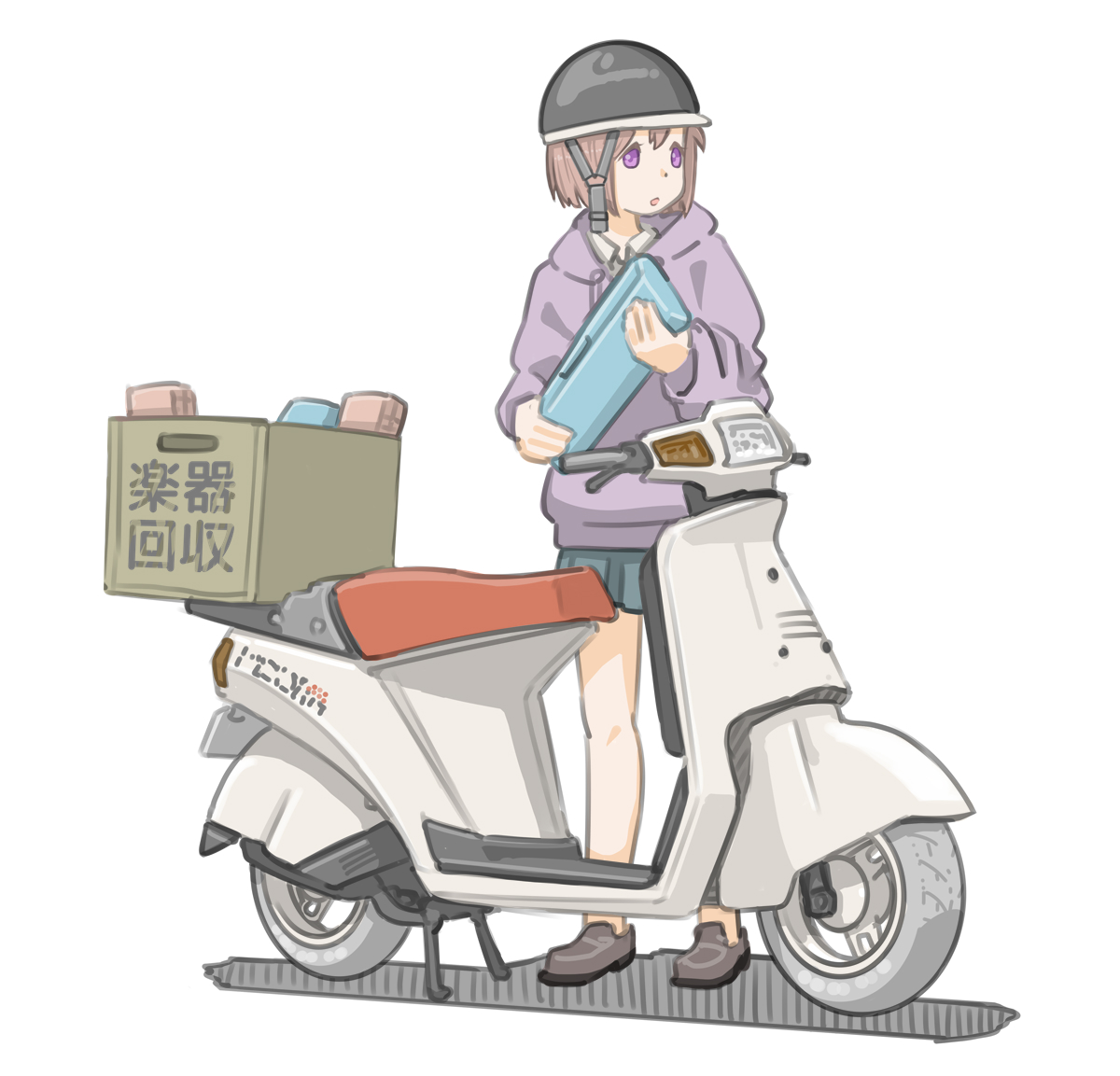 「#見た人も何か無言でSUZUKIあげる」|きわみらい@バイクJKのイラスト描きのイラスト