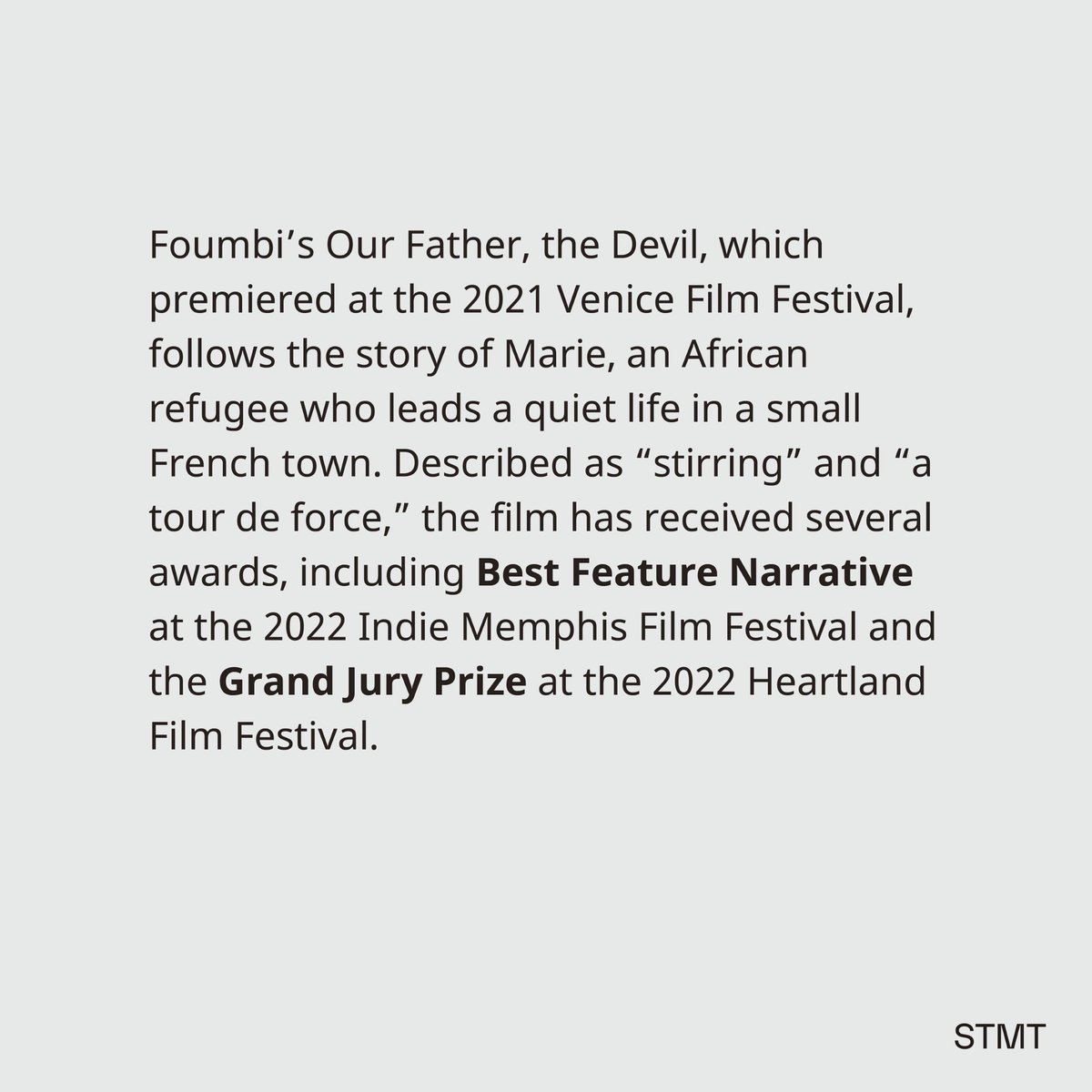 Our Father, the Devil asks – is repentance possible? Director, @EllieAnette reunites a woman scarred by  tragedy with the man responsible for it. We spoke to Foumbi about filmmaking, the influence of Nollywood on African cinema, and future prospects for Black filmmakers