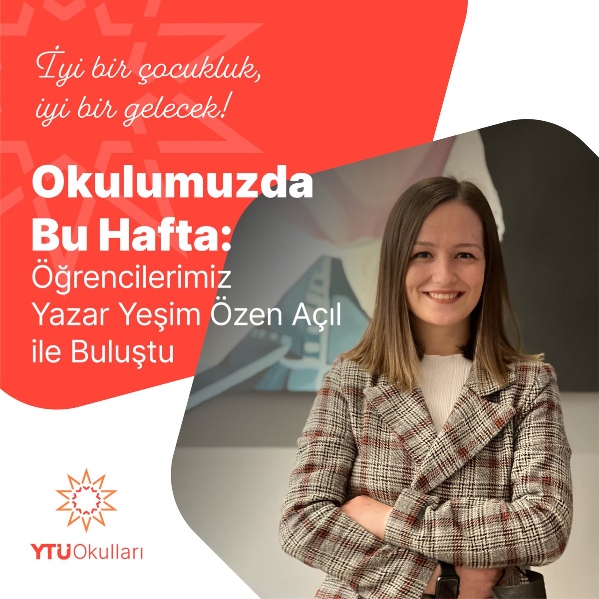 YTUOkullari's tweet photo. YTÜ Okulları olarak okumanın öneminin farkında olan ve akademik dürüstlüğe değer veren öğrenciler yetiştiriyoruz. Bu kapsamda 2023-2024 eğitim ve öğretim yılı “İyi bir çocukluk, iyi bir gelecek!” yazar buluşmamızın üçüncüsünü Kim Olduğumuz temasıyla bağlantılı olarak okuduğumuz “Tablet İsyanda” kitabının yazarı Yeşim Özen Açıl ile gerçekleştirdik. Öğrenme topluluğumuz ile bir araya gelerek keyifli bir söyleşi gerçekleştiren Yazar Yeşim Özen Açıl’a katkılarından dolayı teşekkür ederiz.

--

As YTU Schools, we raise students who are aware of the importance of reading and value academic honesty. In this context, we held the third of our "A good childhood, a good future!" author meetings for the 2023-2024 academic year with Yeşim Özen Açıl, the author of the book "Tablet Rebellion," which we read in connection with the theme of Who We Are. We would like to thank Author Yeşim Özen Açıl, who came together with our learning community and had a pleasant conversation, for her contributions.